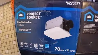 Installing A Project Source Bathroom Exhaust Fan