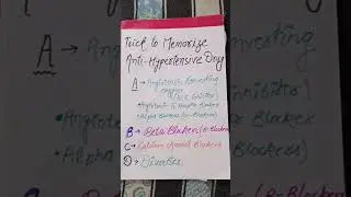 Antihypertensive drugs trick #pharmacy #bscnursing #ppg