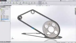 What's new in SolidWorks 2015 :- Chain and sprocket assembly