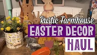 Rustic Farmhouse Easter Decor Haul 2021 | Lots of Primitive Bunnies!