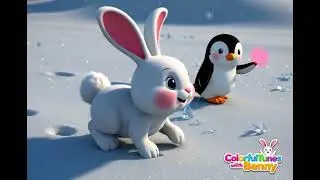 🎨 Penguin’s Rainbow Learning Adventure with Benny! 🌈🐧 Fun Kids Song & Colors