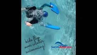 Kids flip over winter swimming!