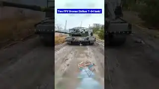 FPV Drones Hit Ukrainian Tank Near Kupyansk!