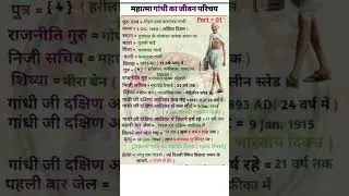 mahtma Gandhi A to z jeevan prichay #gandhi #shheedday#30january2023#gkinhindi #gkquiz
