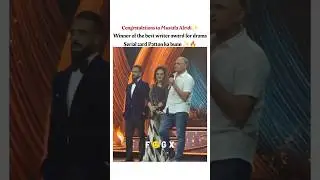 best writer award for Mustafa Afridi 🔥💥 #mustafaafridi #humtv #viral #trending #love #bestwriter
