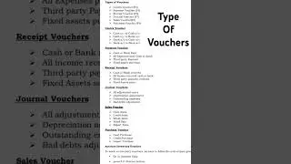 Type of vouchers in tally #accounts #accounting #voucher #video #computer #computerknowledge #tally