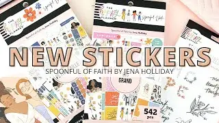 NEW HAPPY PLANNER STICKERS! | SPOONFUL OF FAITH BY JENA HOLLIDAY | FLIP THROUGH