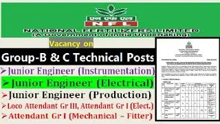 Vacancy in National Fertilizers Limited for various technical posts