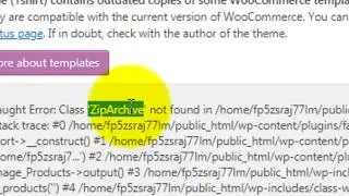 How to fix zip archive error on wordpress - Solved