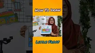 How To Draw 2 Little Frogs For Kids 🐸🐸 #shorts #shortsfeed
