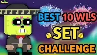 BEST 10 WLS SET CHALLENGE (NEW ITEM) | Growtopia - Set Challenge #54