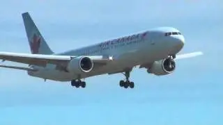 Air Canada Boeing 767 Landing Rome-FCO-LIRF-Leonardo Da Vinci-Fiumicino Airport C-FCAE RWY 16R [HD]