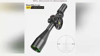 #WestHunter WHI 6-24X50 SFIR FFP Scope First Focal Plane Riflescope Big Parallax Wheel R&G Illumina