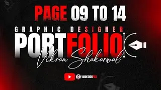 Portfolio Design Series (Part 9&ndash;14) | 📄 Editable Pages | 🔥 Free Download | ✨ VikDesignPSD