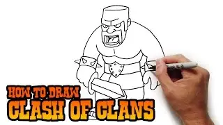 How to Draw Clash of Clans | Barbarian