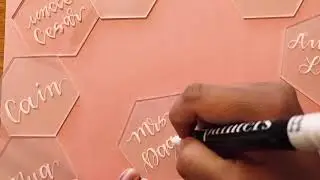 Hexagon Place Cards