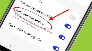 What is Auto Switch to Receiver in Realme Phone