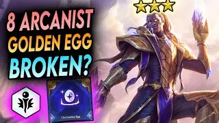 8 ARCANIST +  GOLDEN EGG = FREE WIN? - BEST Beginners Meta Ranked Strategy Build Patch 12.9