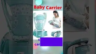 Baby Carrier with Adjustable Hip Seat (Cyan) for Toddler, Kids (6 Months - 3 Year) |