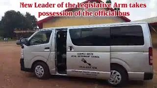 Rt. Hon. Henry Olowo takes possession of official bus #esewezie  #governance #fyp