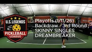 USLPL Skinny Singles Dreambreaker (1/11/26 - Back Draw Round 3)