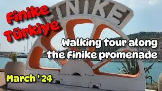 Finike Antalya T&uuml;rkiye 2024 | Walking tour on Finike promenade Antalya Turkey 2024