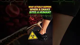 What actually happens when a poisonous snake bites a human? 🐍☠️#shorts