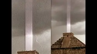 World Pyramids Emit Photon Beams Of Radiant Energy Towards A Mysterious Cosmic Cloud? Trumpet Sounds