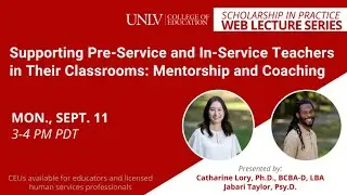 Supporting Pre-Service and In-Service Teachers in Their Classrooms : Mentorship and Coaching