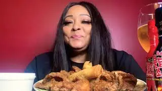 20 WINGS CHALLENGE WITH 2X SPICY SAUCE | 14 MINUTES  MUKBANG 먹방