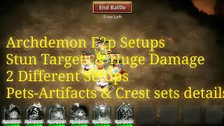 Archdemon ( Stun Targets & Huge Damage ) 2 F2P setups full 3Min