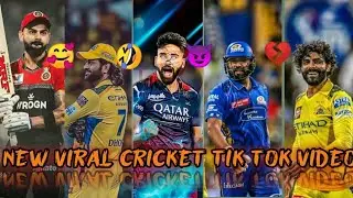 NEW VIRAL😯 CRICKET TIK 🚀 TOK VIDEO || IPL 2025 TRENDING REEL ☠️