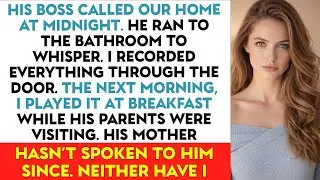 His Boss Called Our Home At Midnight. He Ran To The Bathroom To Whisper. I Recorded Everything...