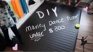 DIY MARLEY DANCE FLOOR AT HOME UNDER $300 | EASY Dance Floor in 5 Minutes! 🩰🪩🕺🏻✴︎