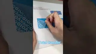 Sky Blue Total-Transfer Security Label #factory#sticker #label #shorts #short #securitysolutions