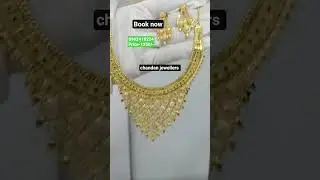 one gram gold forming Necklace | jhalar Necklace | artificial jewellery#haram#necklace#gold#haram
