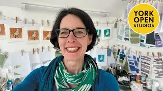 Linocut print studio tour - York Open Studios 2024