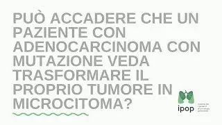 Può accadere che un adenocarcinoma con mutazione si trasformi in microcitoma?