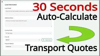 How to Calculate Transport Quotes in 30 Seconds (UK Demo)