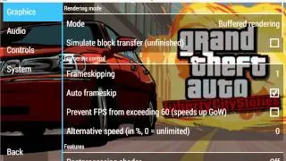 PPSSPP | GTA Liberty City Stories | Settings |