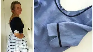 How to sew a Sleeve Cuff - Sewing Tutorial DIY