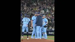 Max Scherzer no permiti&oacute; que lo sacaran del juego 👀🔥 #mlb