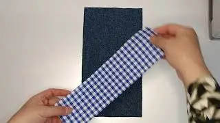 How to sew a beautiful pencil case with extra pieces of jeans