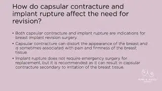 How do capsular contracture and implant rupture affect the need for revision? | Breast Revision FAQ