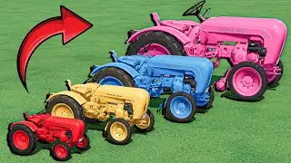 WORK with Colors - LIME WORK Transportıng Small TO Gıant Porsche  ! Farming Similator 22