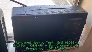 KWVE 107.9 Required Weekly Test (EAS #6092) 3/17/22