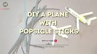 DIY Plane Made with Popsicle Sticks || ice cream sticks Craft #37