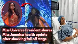 Miss Jamaica health update after shocking fall off stage