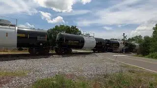 (CSX Defect Detector Audio) as CSX #836 Leads Manifest Through Iron Station NC