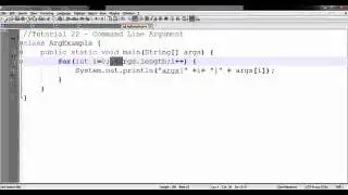 Java Programming Tutorial 22 - Command-line Argument in Java